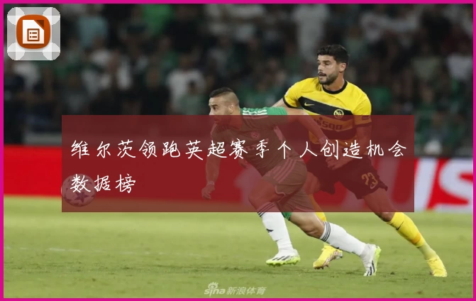 维尔茨领跑英超赛季个人创造机会数据榜